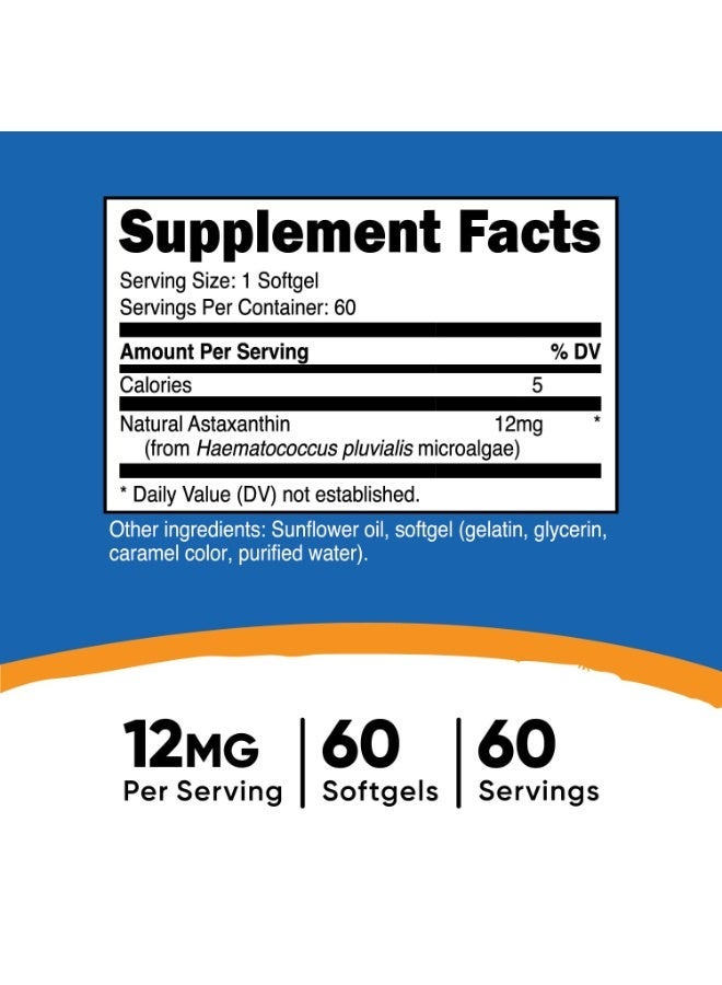 نوتريكوست، أستازانتين، 12 ملغ، 60 كبسولة هلامية - Image 2